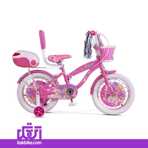 دوچرخه کودک دخترانه سایز 16 رنگ صورتی