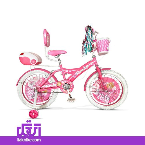 دوچرخه کودک دخترانه سایز 20 رنگ صورتی