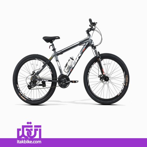 دوچرخه کوهستان برند ok سایز 27.5 رنگ خاکستری ترمز دیسکی