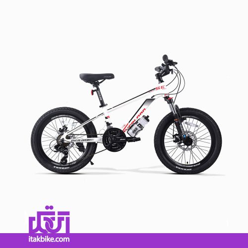 دوچرخه اورلرد مرکوری سایز 20 رنگ سفید ترمز دیسکی بدنه آلومینیوم 6061