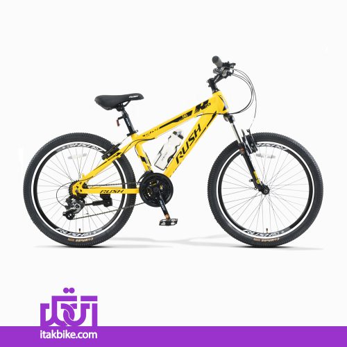 دوچرخه کوهستان برند راش سایز 24 رنگ زرد