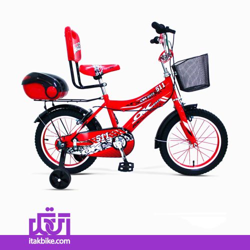 دوچرخه کودک اکی سایز 16 رنگ قرمز