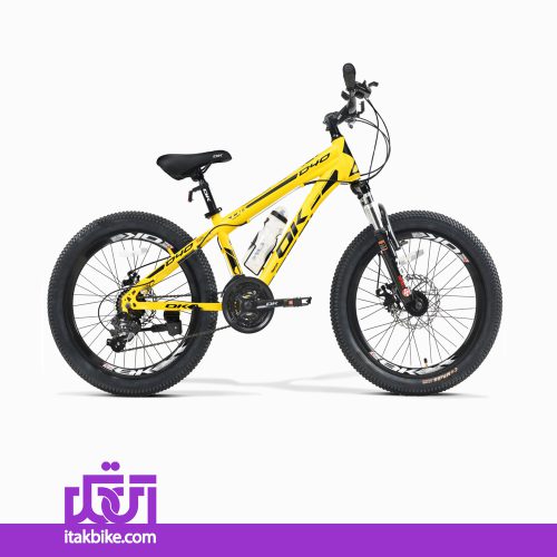 دوچرخه کوهستان برند اکی سایز 20 رنگ زرد