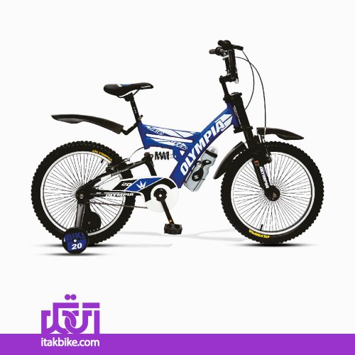دوچرخه کودک المپیا سایز 20 رنگ آبی مدل اسکوتر