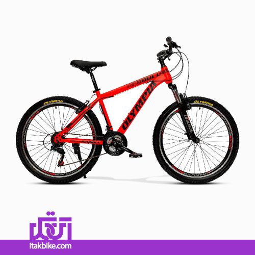 دوچرخه کوهستان OLYMPIA سایز 26 رنگ قرمز