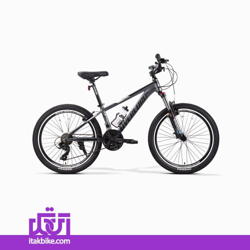 دوچرخه اورلرد مرکوری سایز 24 رنگ خاکستری ترمز ویبرک بدنه آلومینیوم 6061