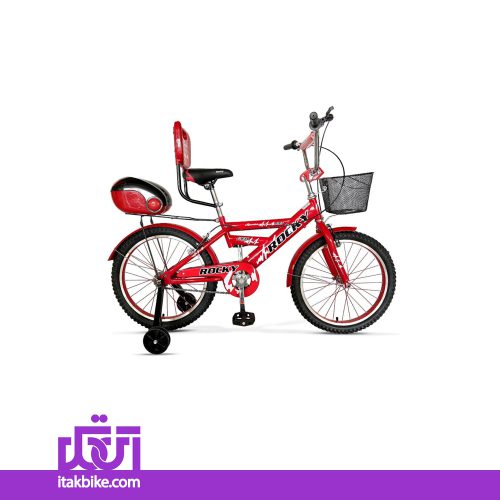 دوچرخه کودک پسرانه راکی سایز 20 رنگ قرمز