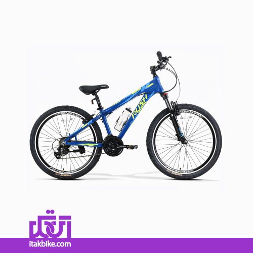 دوچرخه کوهستان راش سایز 26 رنگ آبی ترمز ویبرک